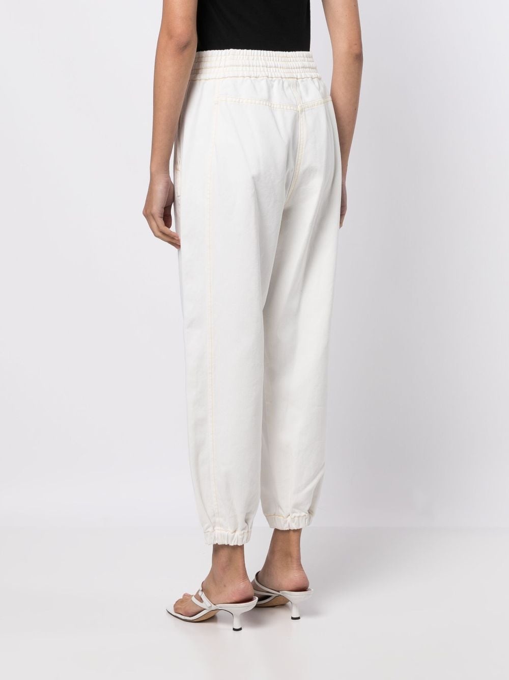 drawstring boyfriend jeans - 4