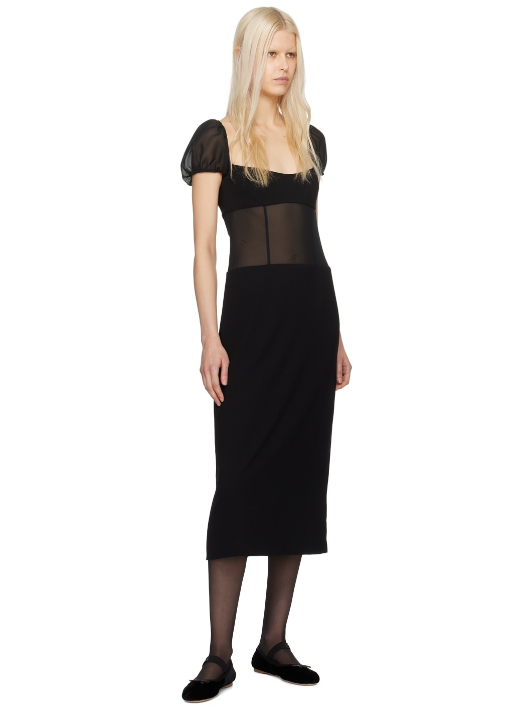 Black Venus Maxi Dress - 4