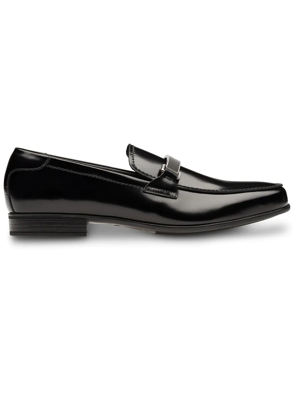 Brushed leather loafers - 1