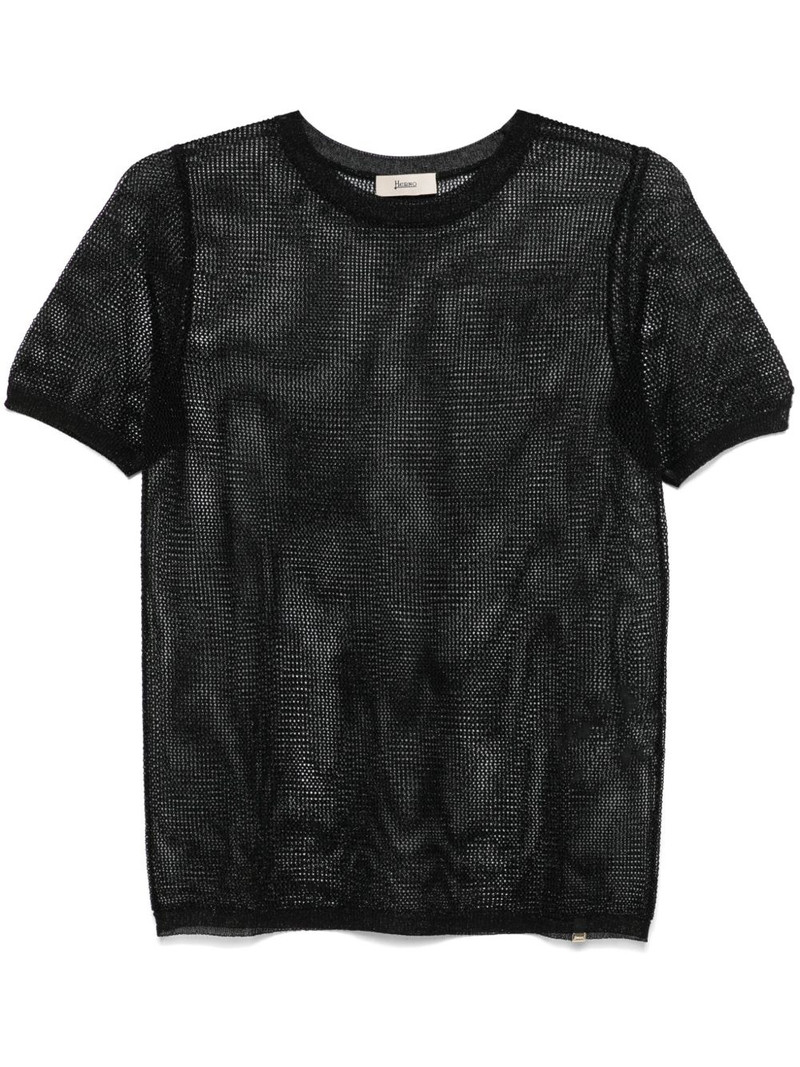 open-knit T-shirt 1