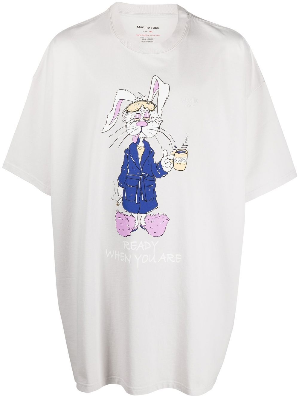 Bunny graphic-print T-shirt - 1