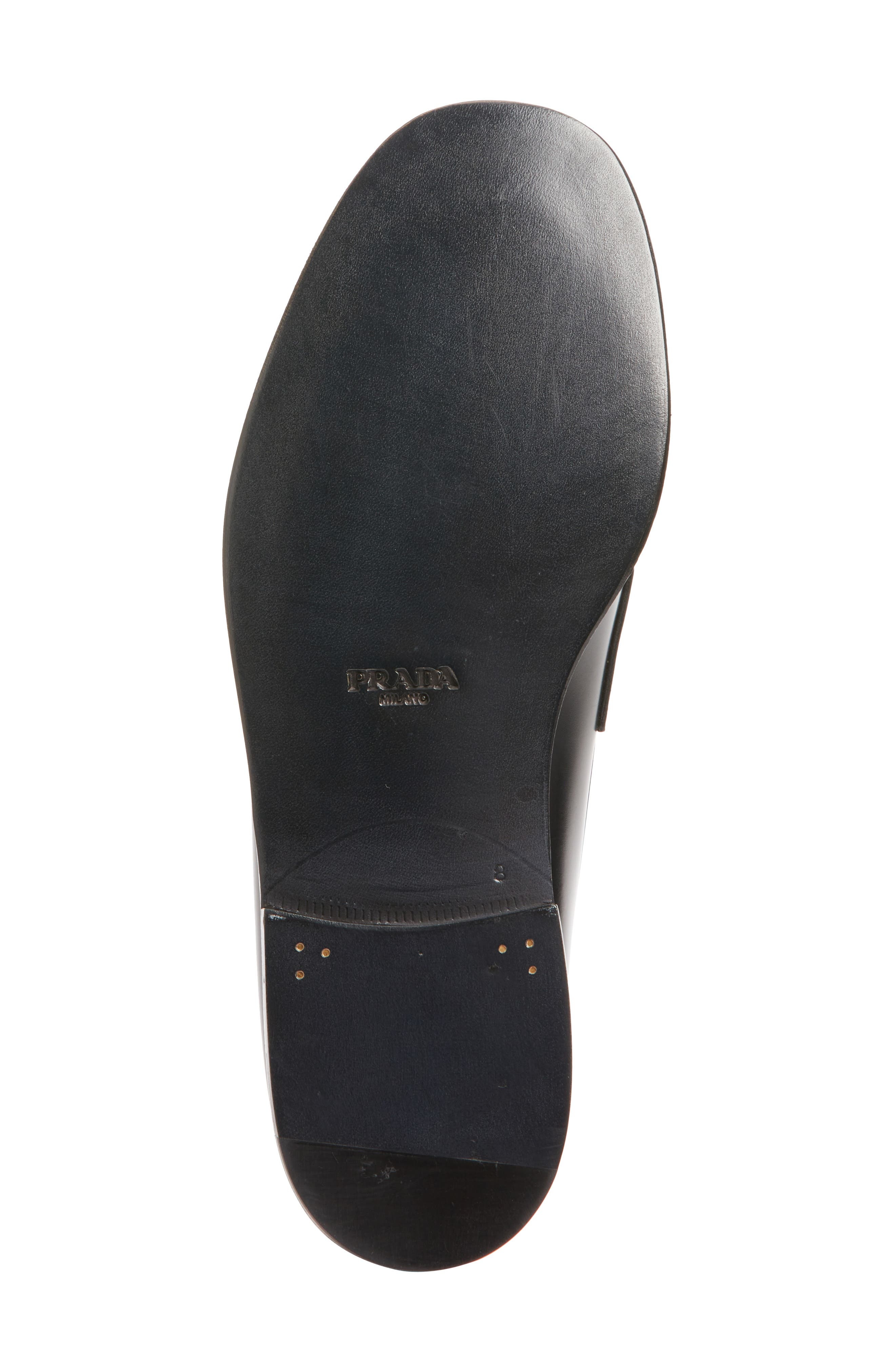 Prada Logo Penny Loafer in Nero at Nordstrom - 4