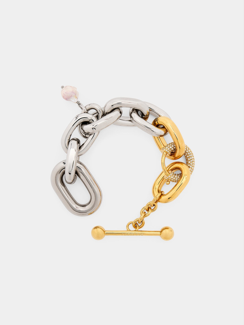 BRACELET XL LINK IN BI-COLOR PUNK STYLE 1
