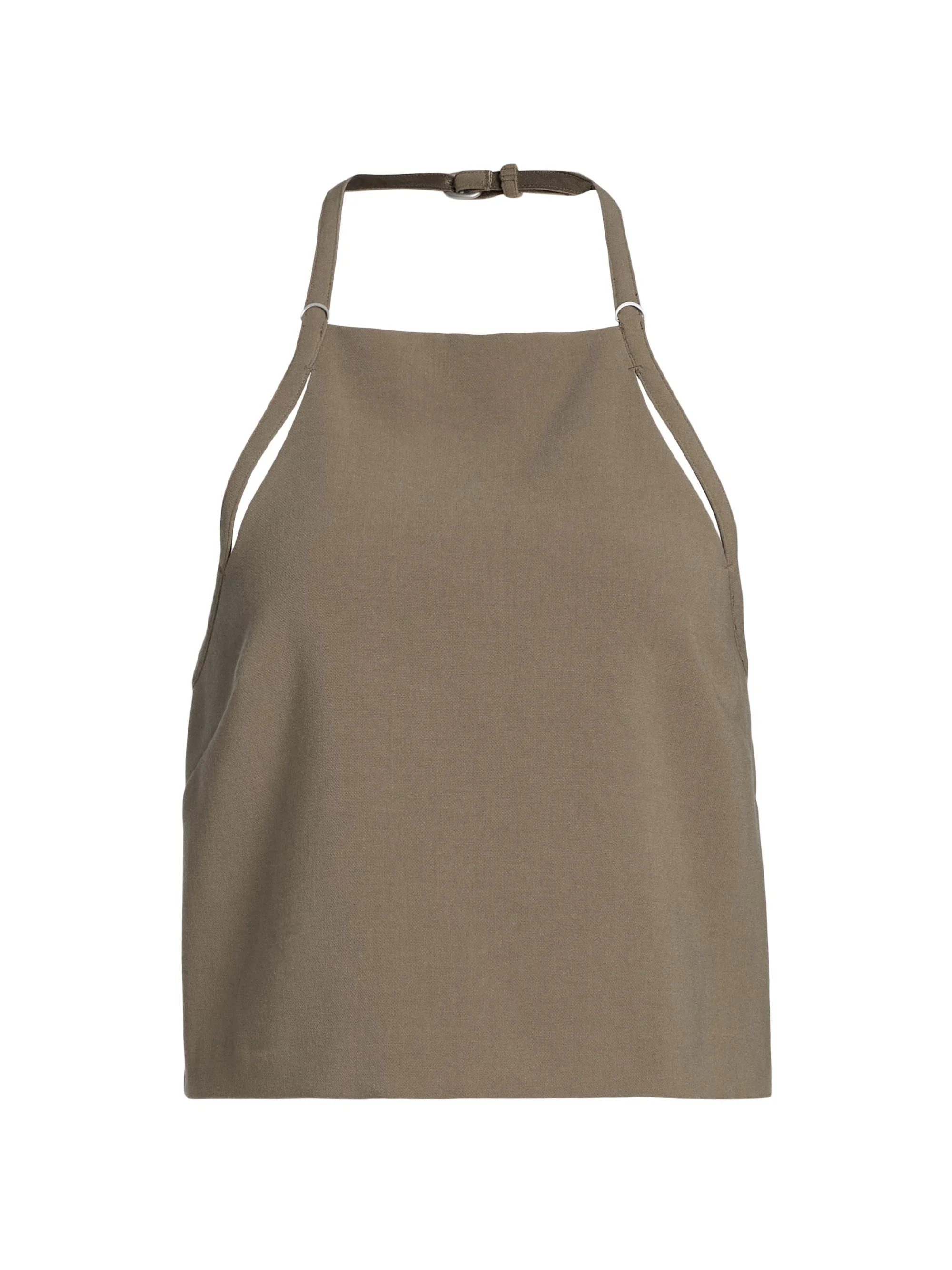 Women's Apron Halter Top - Oak Moss - 1