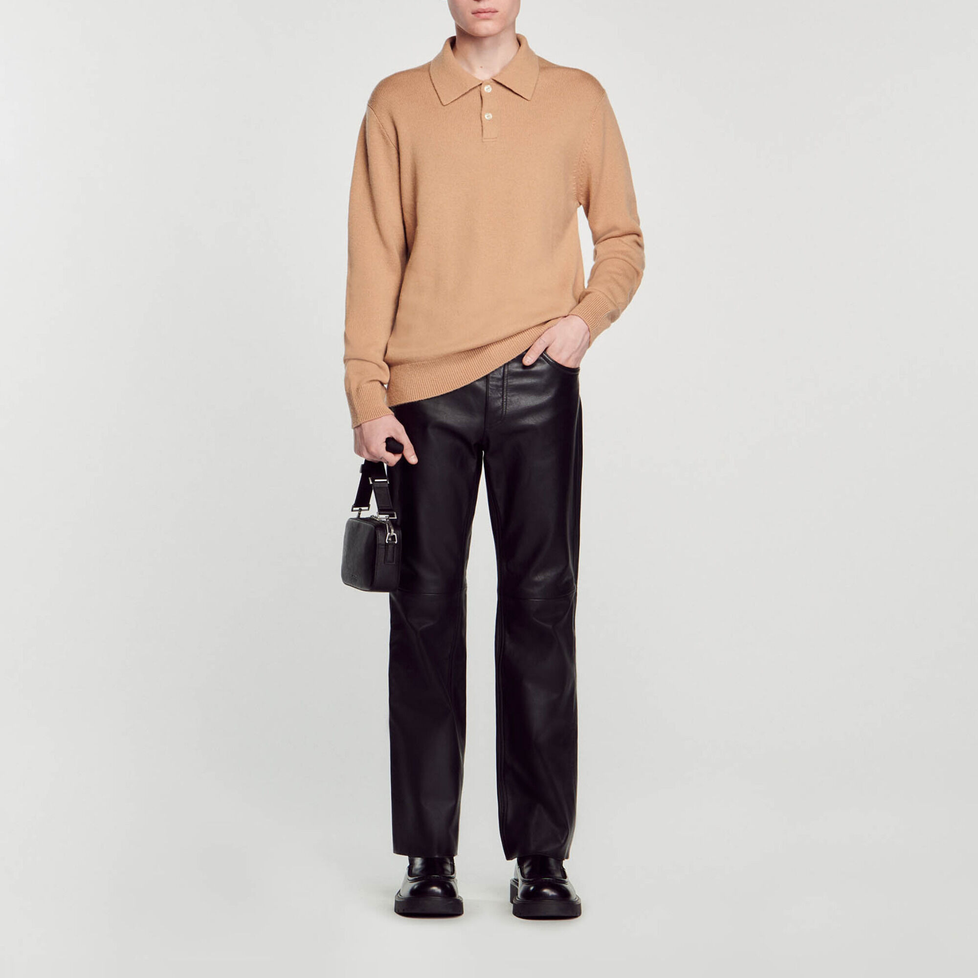 WOOL AND CASHMERE POLO SHIRT - 2