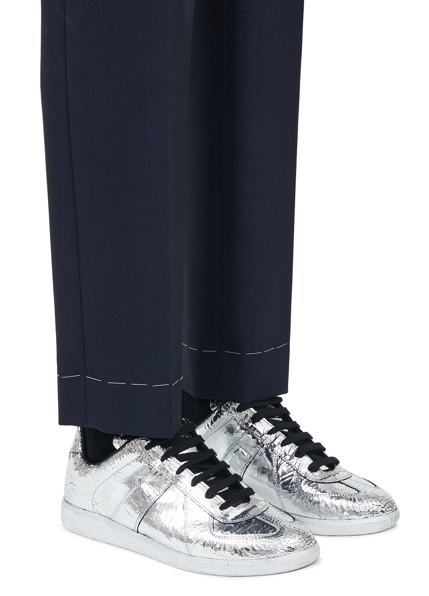 ★Maison Margiela★Replica Sneakers broken mirror Maison Margiela Replica Broken Mirror Low-Top Sneakers Sz