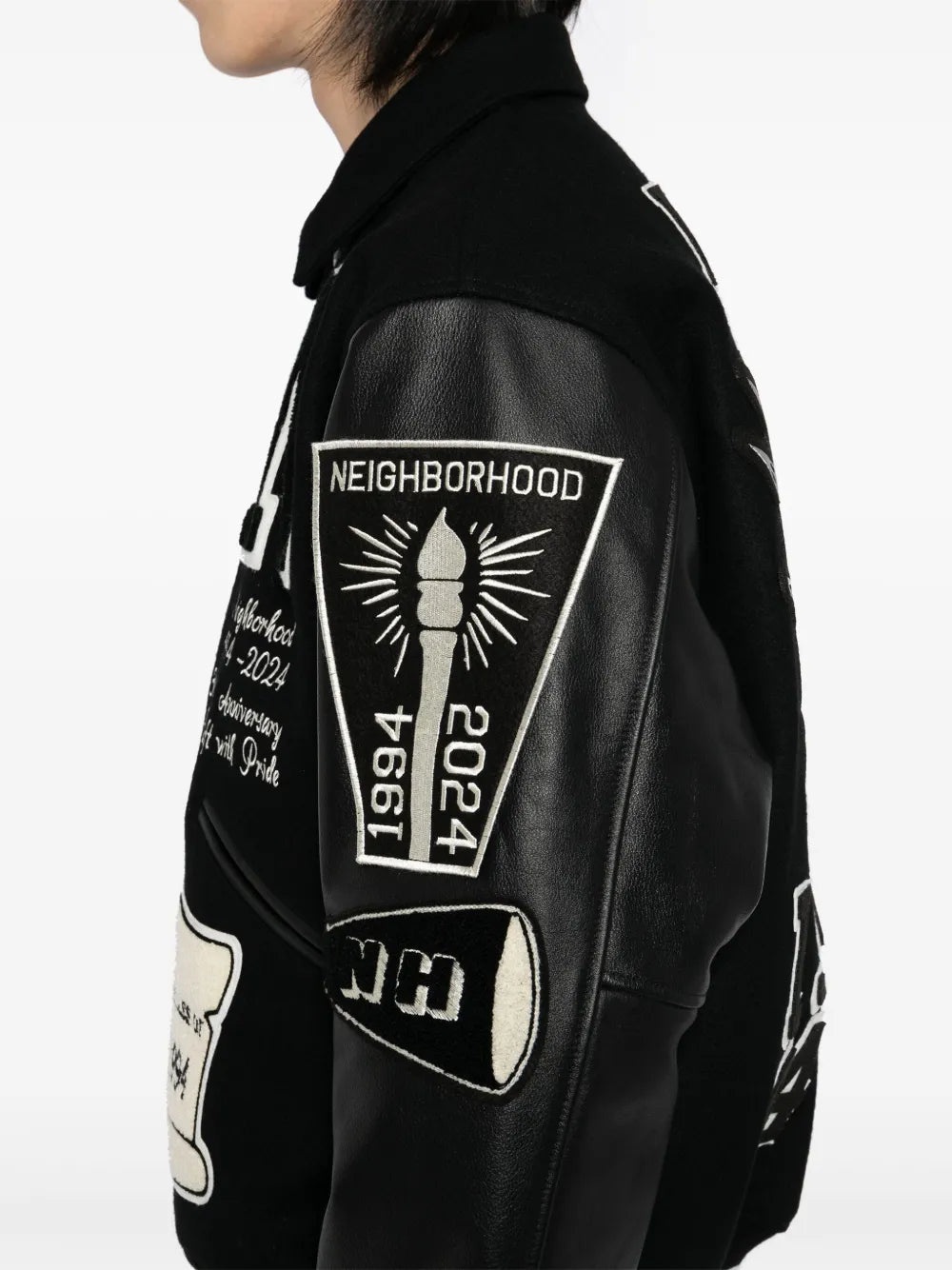 BADGE BOMBER JACKET - 5