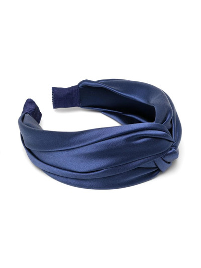 Jennifer Behr twist-detail silk headband outlook