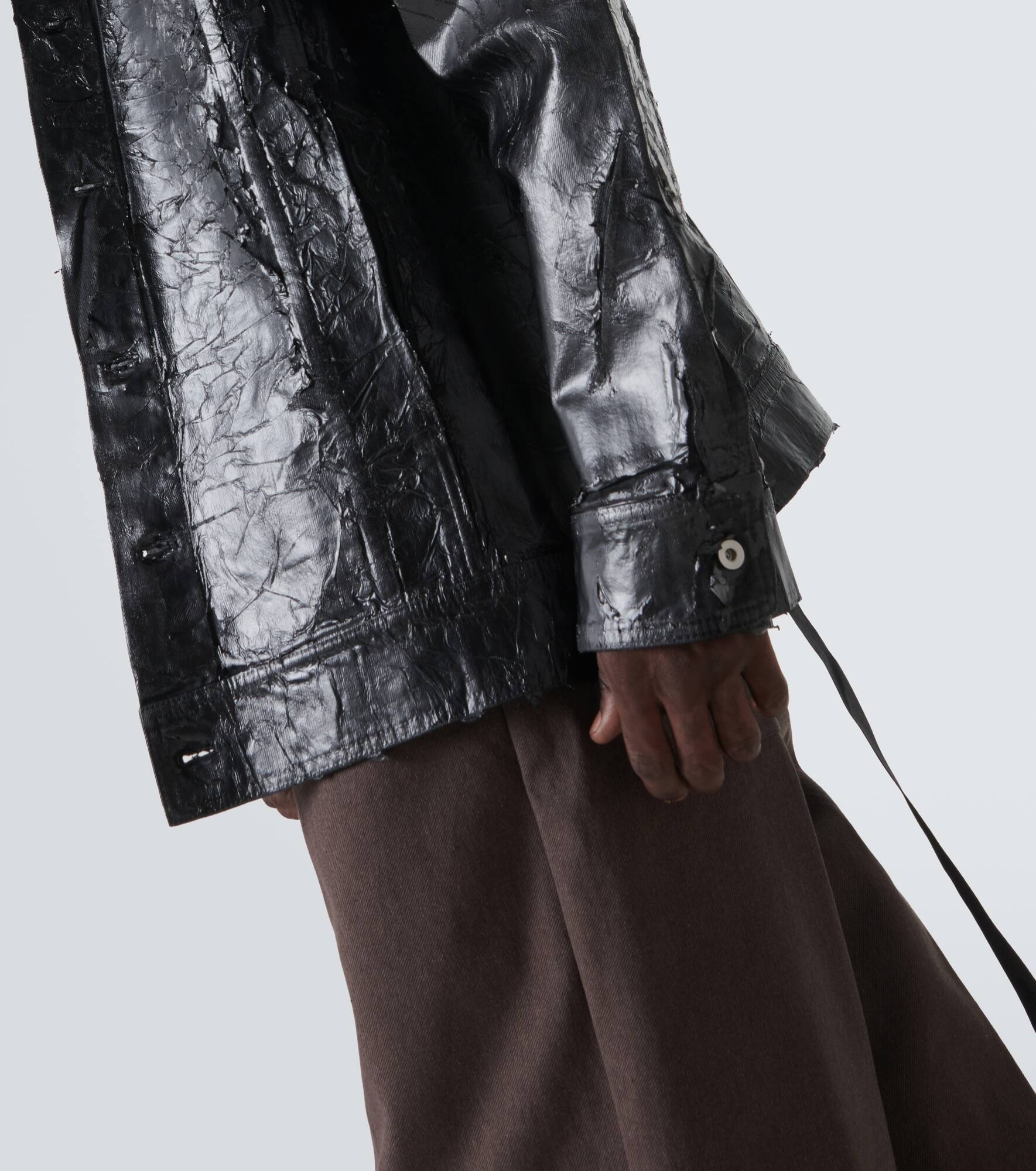 Coated denim jacket - 7
