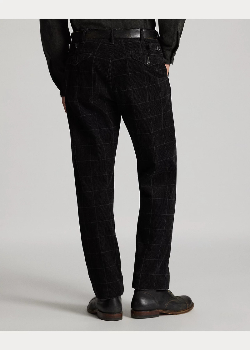 Check-Print Corduroy Officer’s Pant 4