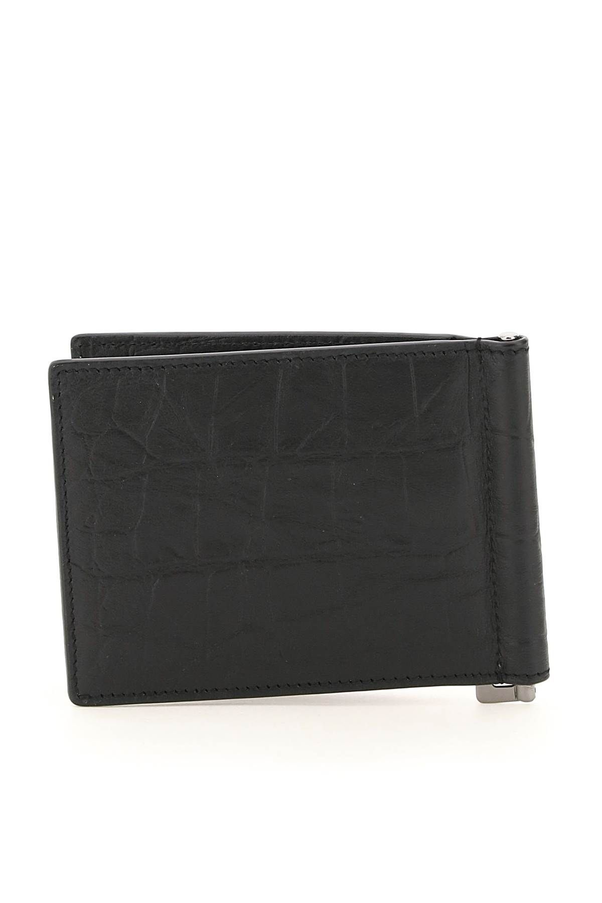 WALLET IN CROCODILE EMBOSSED MATTE LEATHER - 3