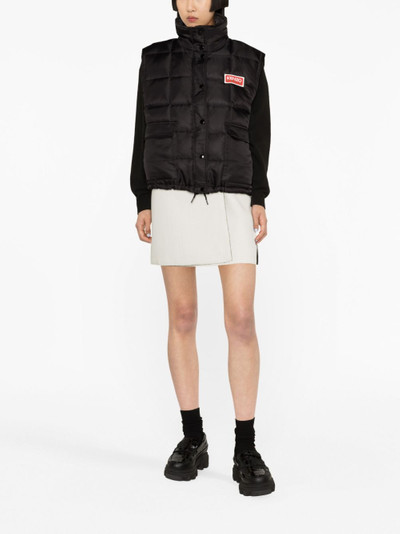 KENZO logo-appliqué quilted gilet outlook