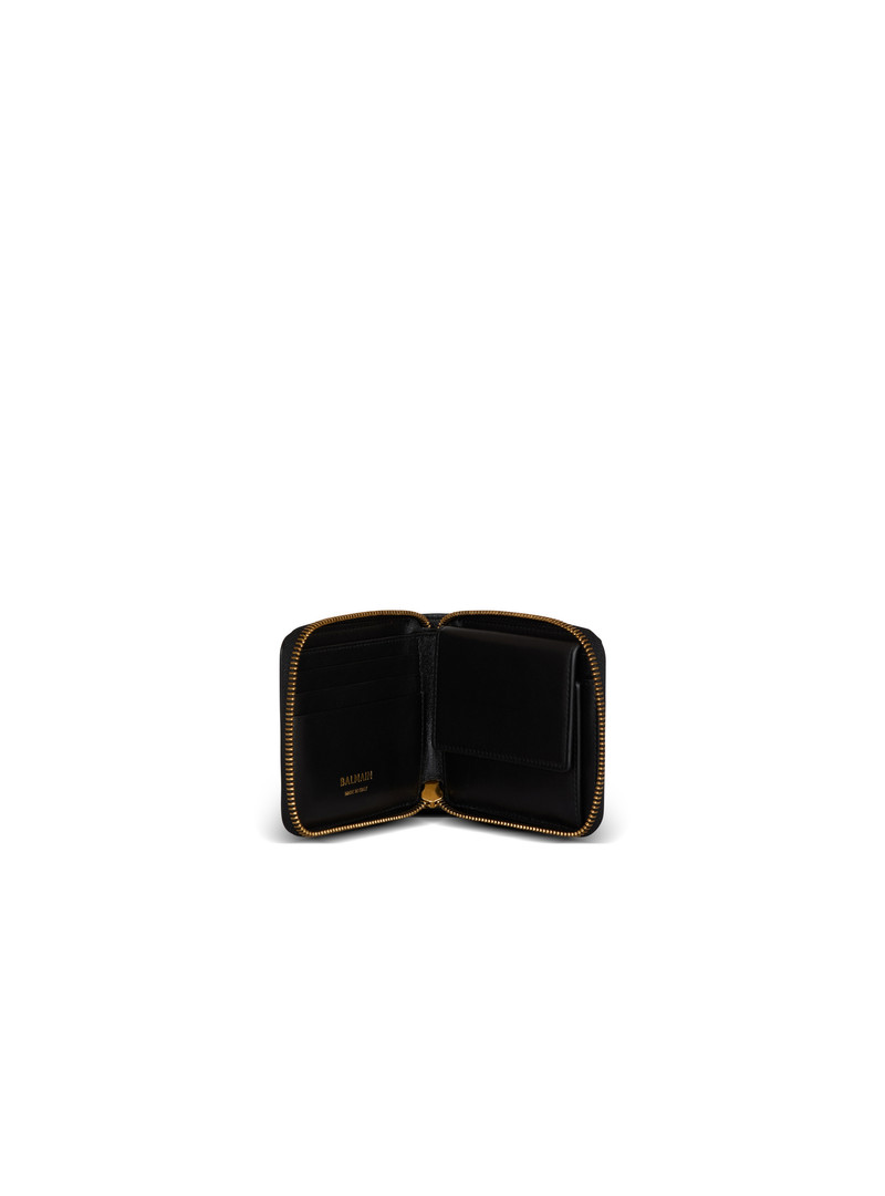 Balmain Anthem calfskin leather card holder outlook