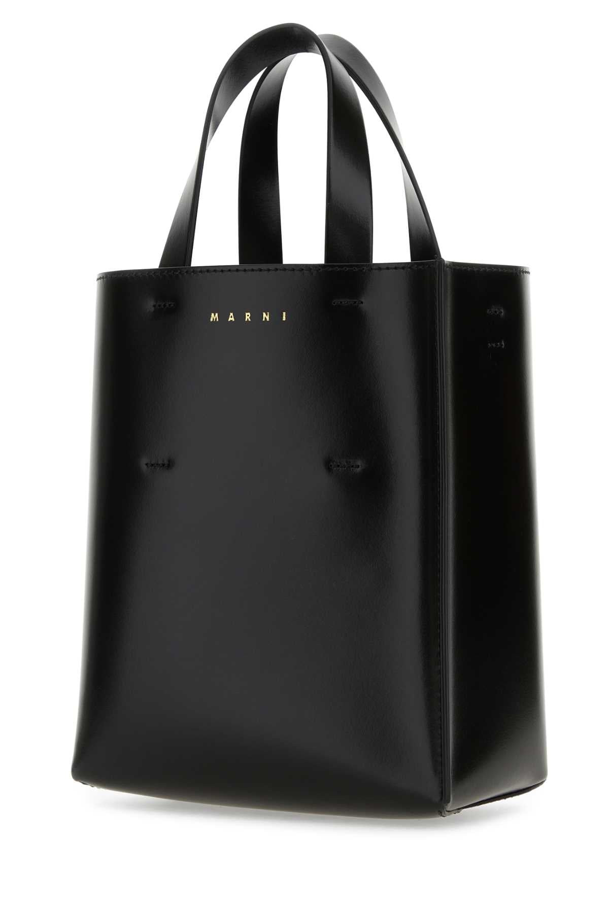 Marni Women Black Leather Mini Museo Handbag - 2