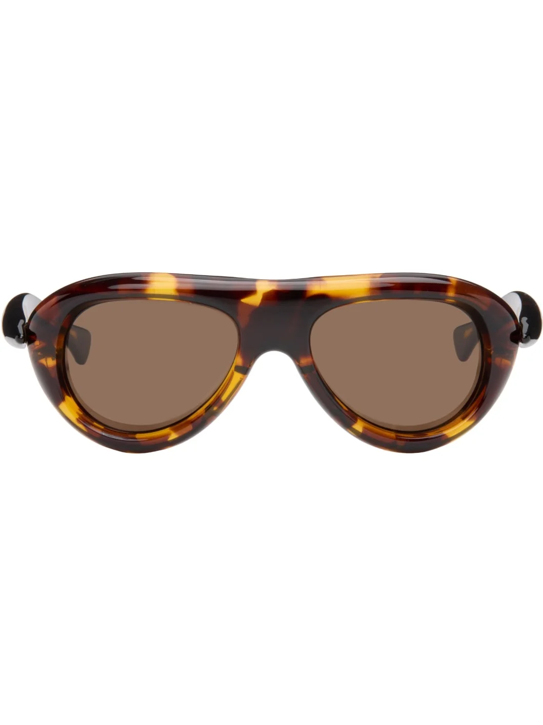 Brown Sardine Aviator Sunglasses - 1