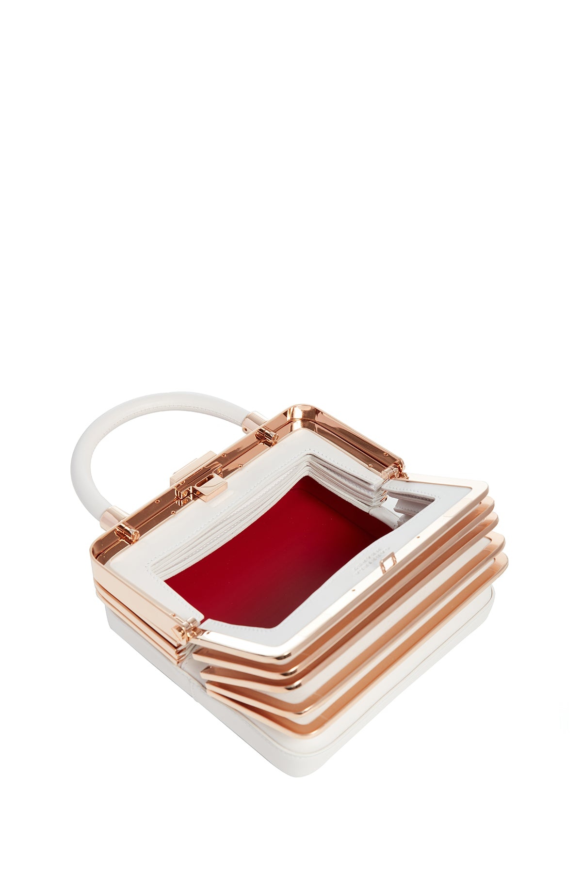 Diana Midas Bag in Ivory Nappa Leather - 3