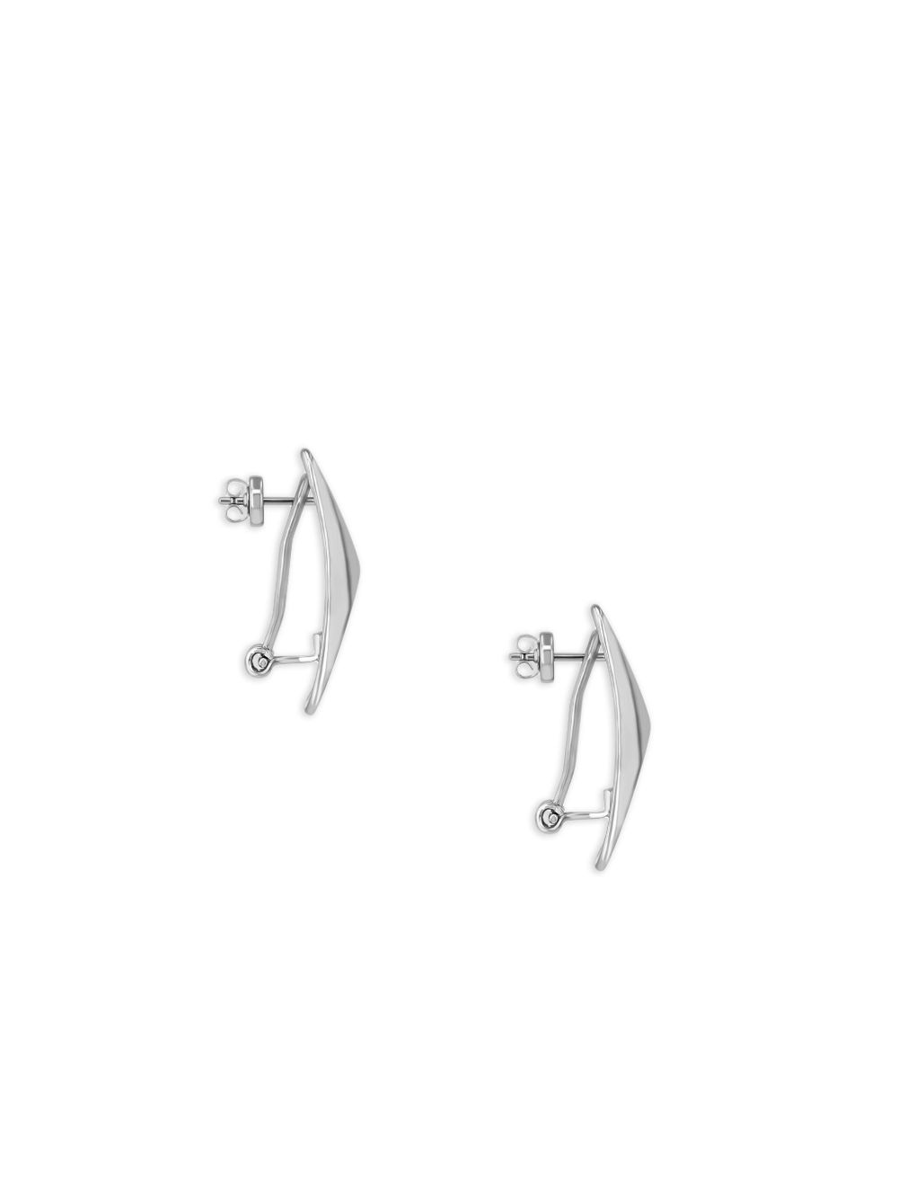 curved rectangle earrings - 3