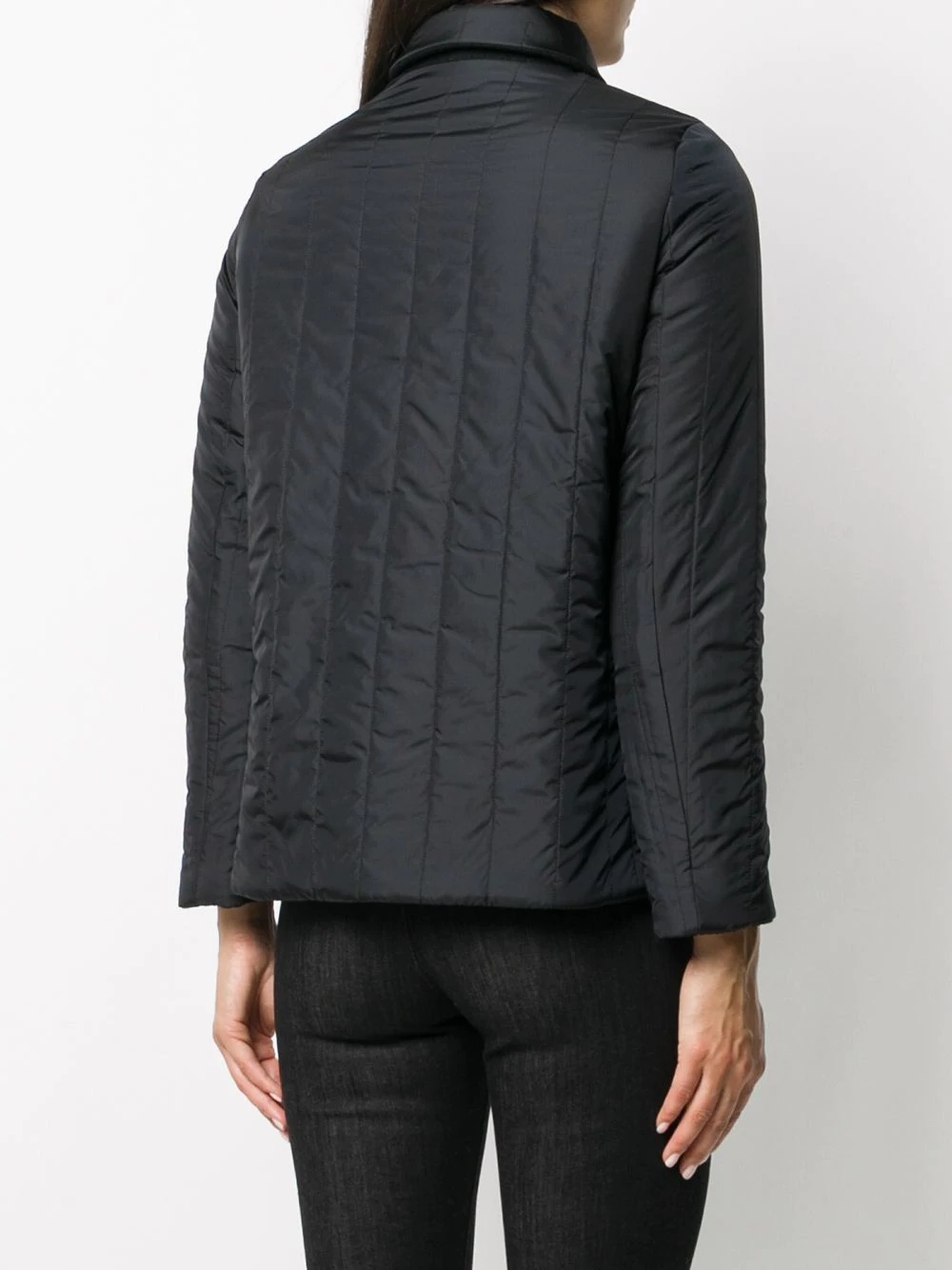 vertically quilted jacket - 4