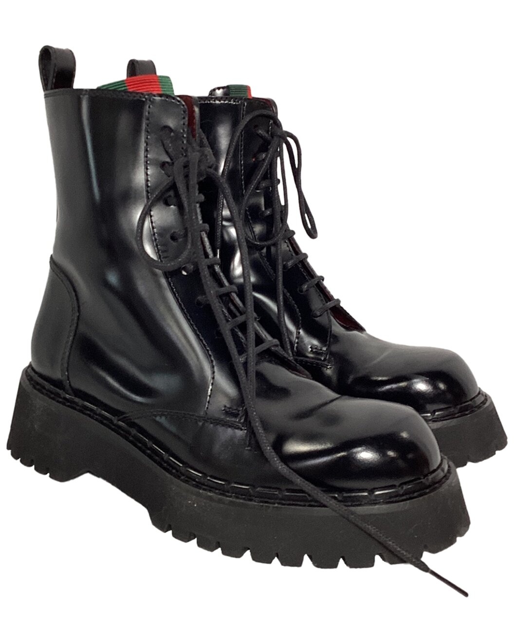 Gucci Women's Leather Thea Lug Sole Boot (Authentic Pre-Loved) - 1
