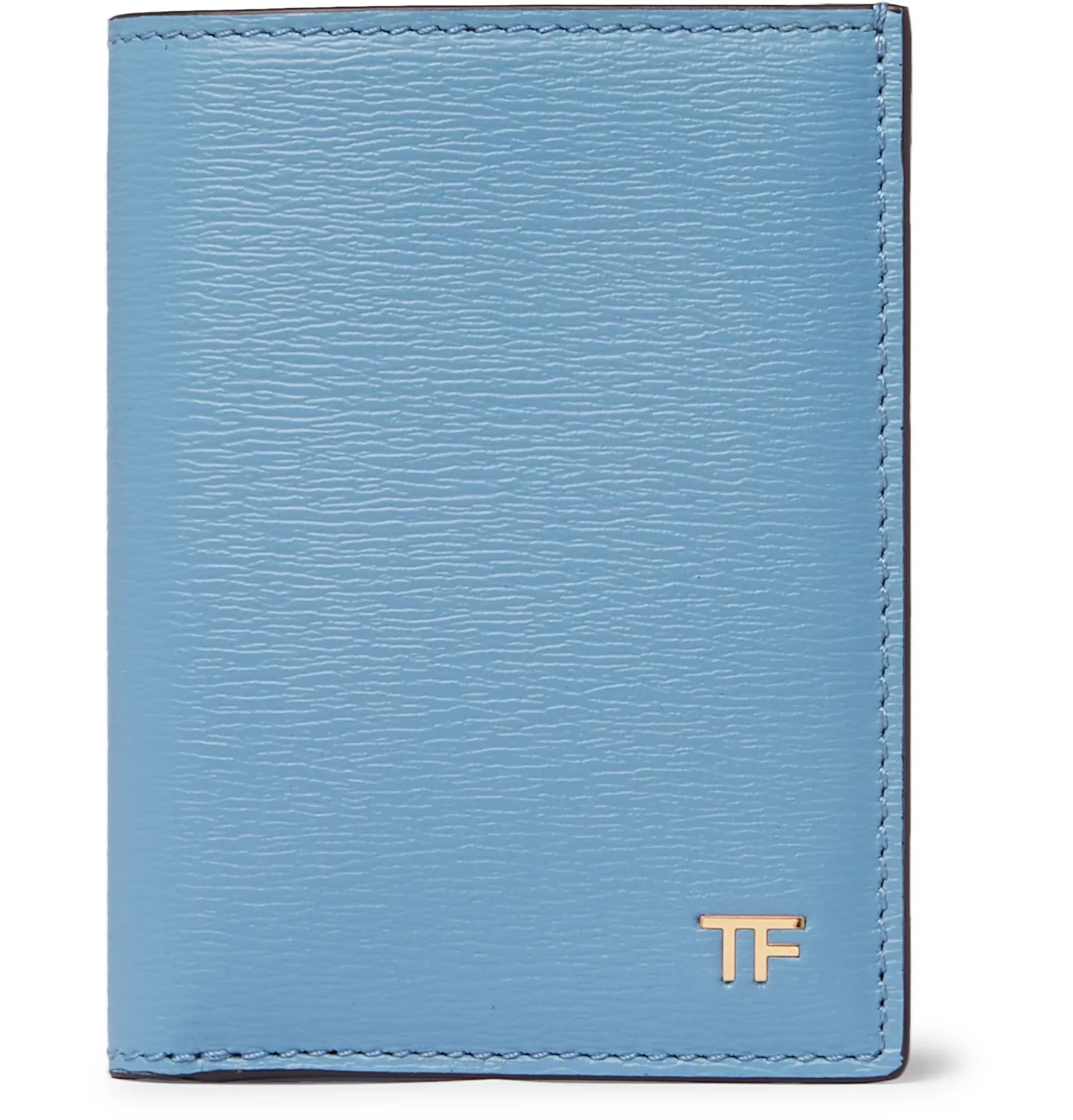 Textured-Leather Bifold Cardholder - 1