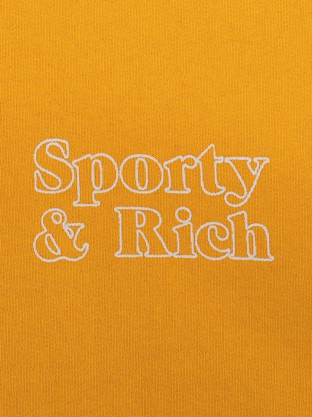 logo-print cotton hoodie - 3