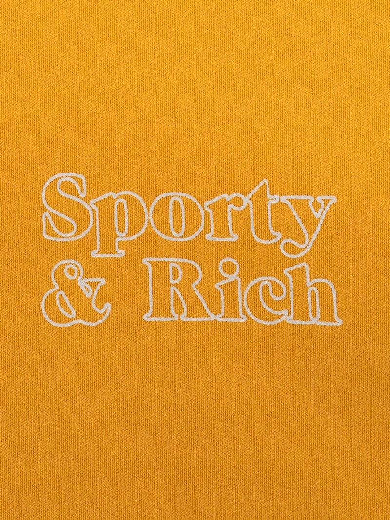 Sporty & Rich logo-print cotton hoodie outlook
