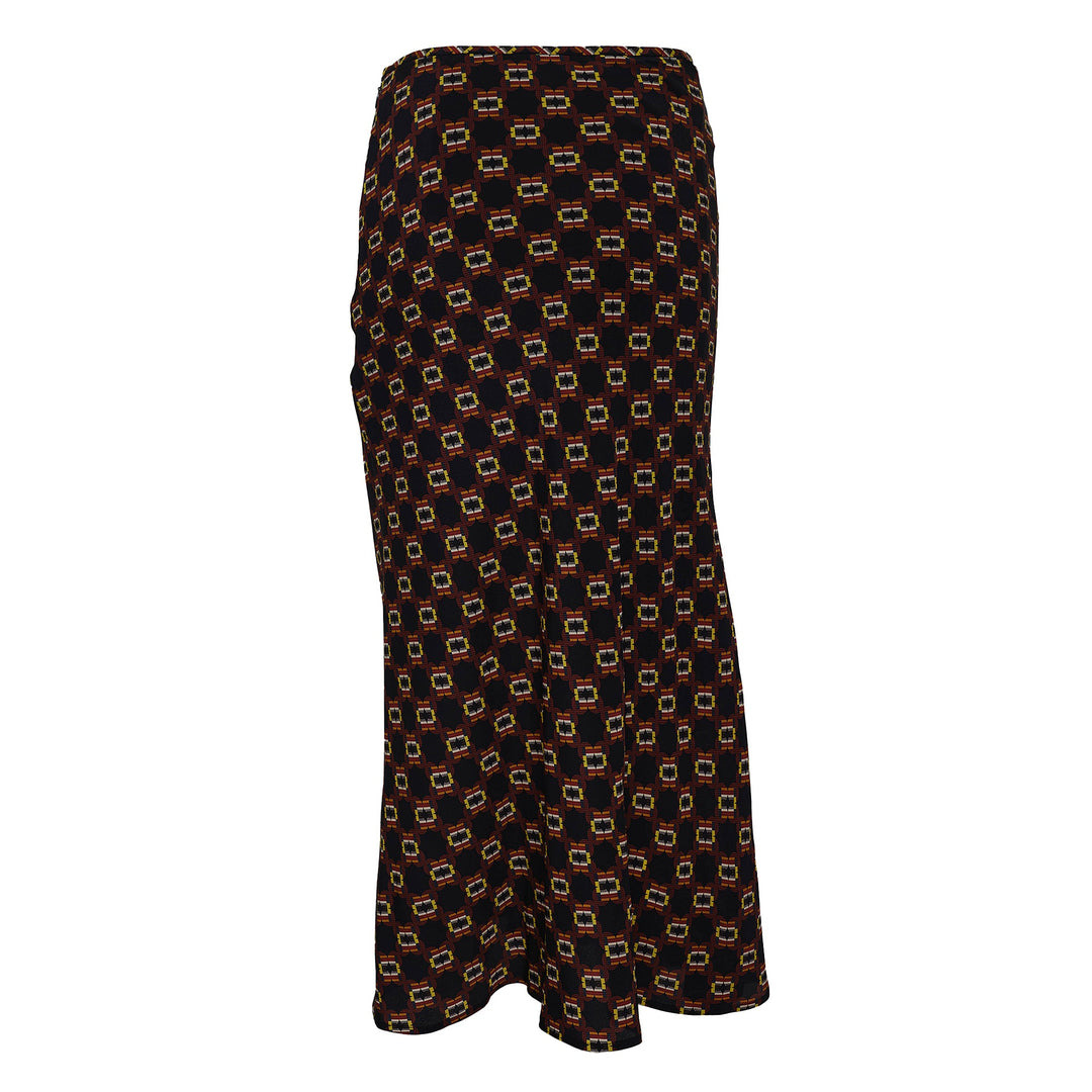 Bias Cut Skirt With Knot Detail - 2