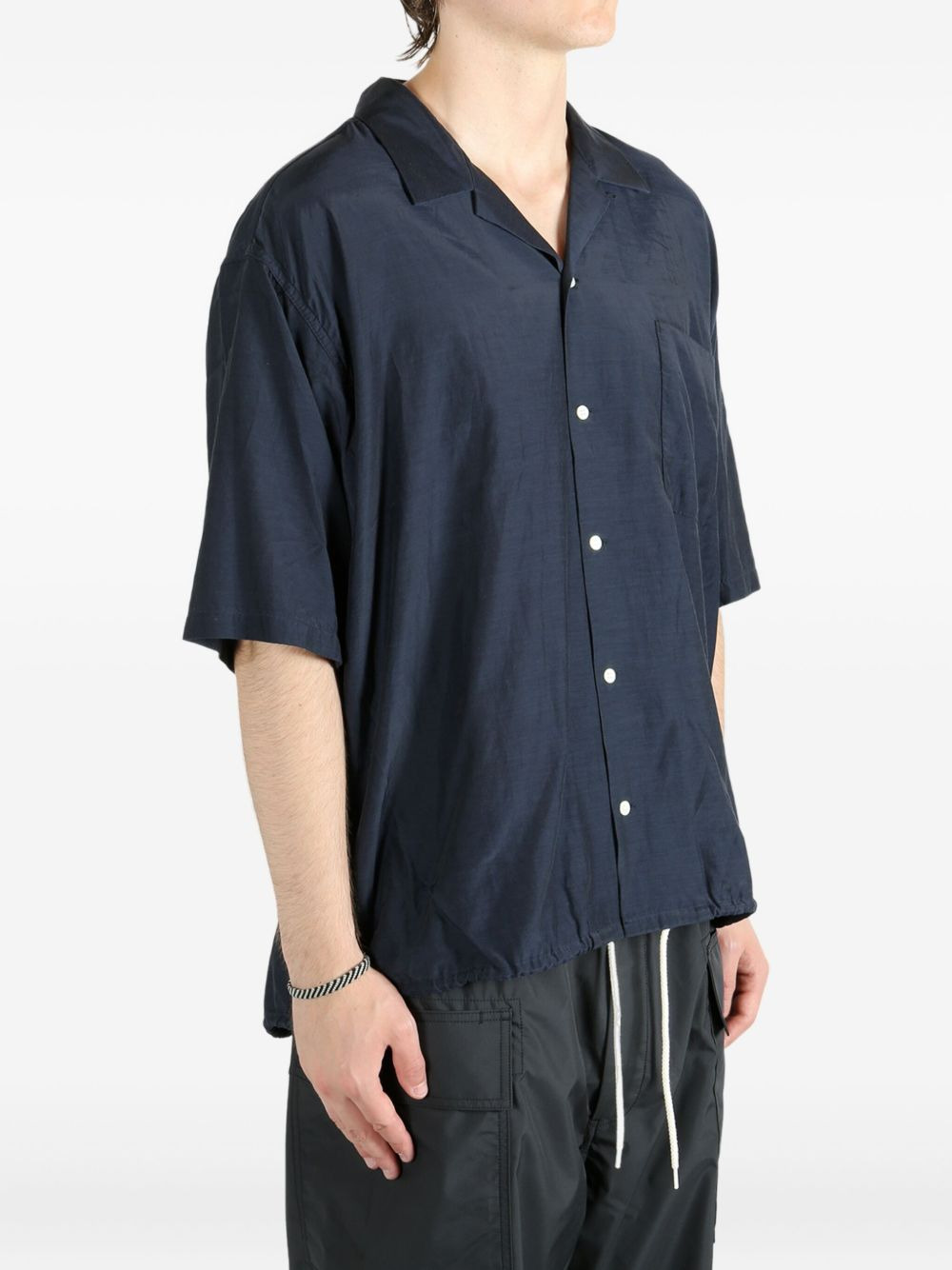 drawstring short-sleeve shirt - 3