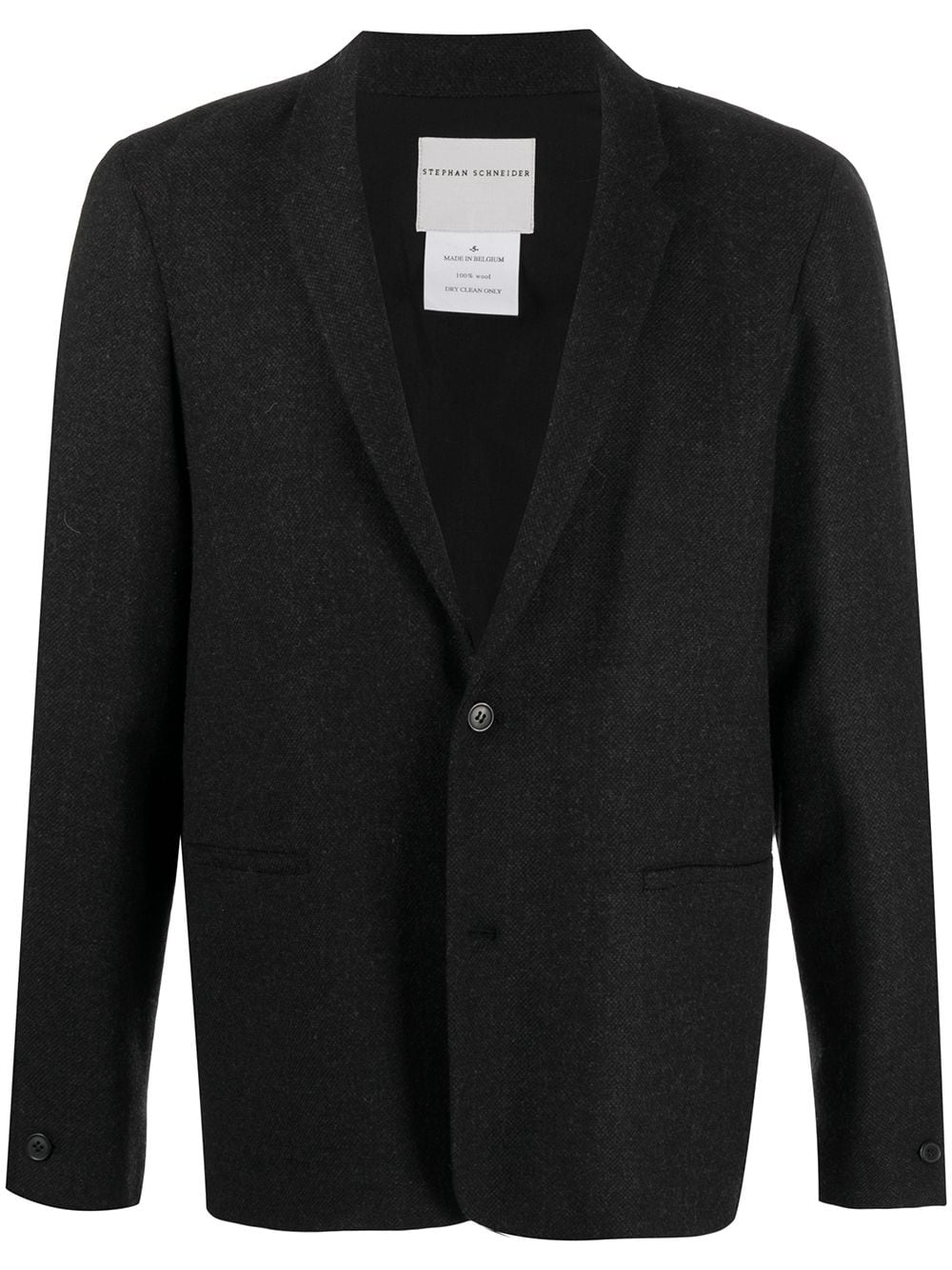 single-breasted wool jacket - 1