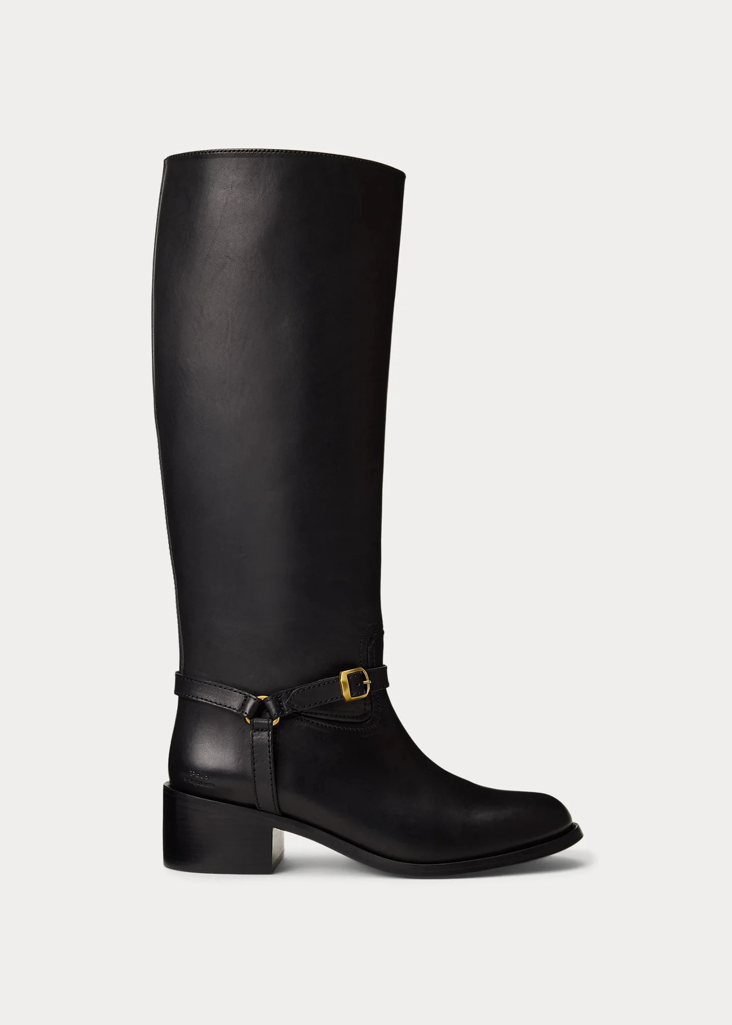 Harness Burnished Leather Riding Boot - 1