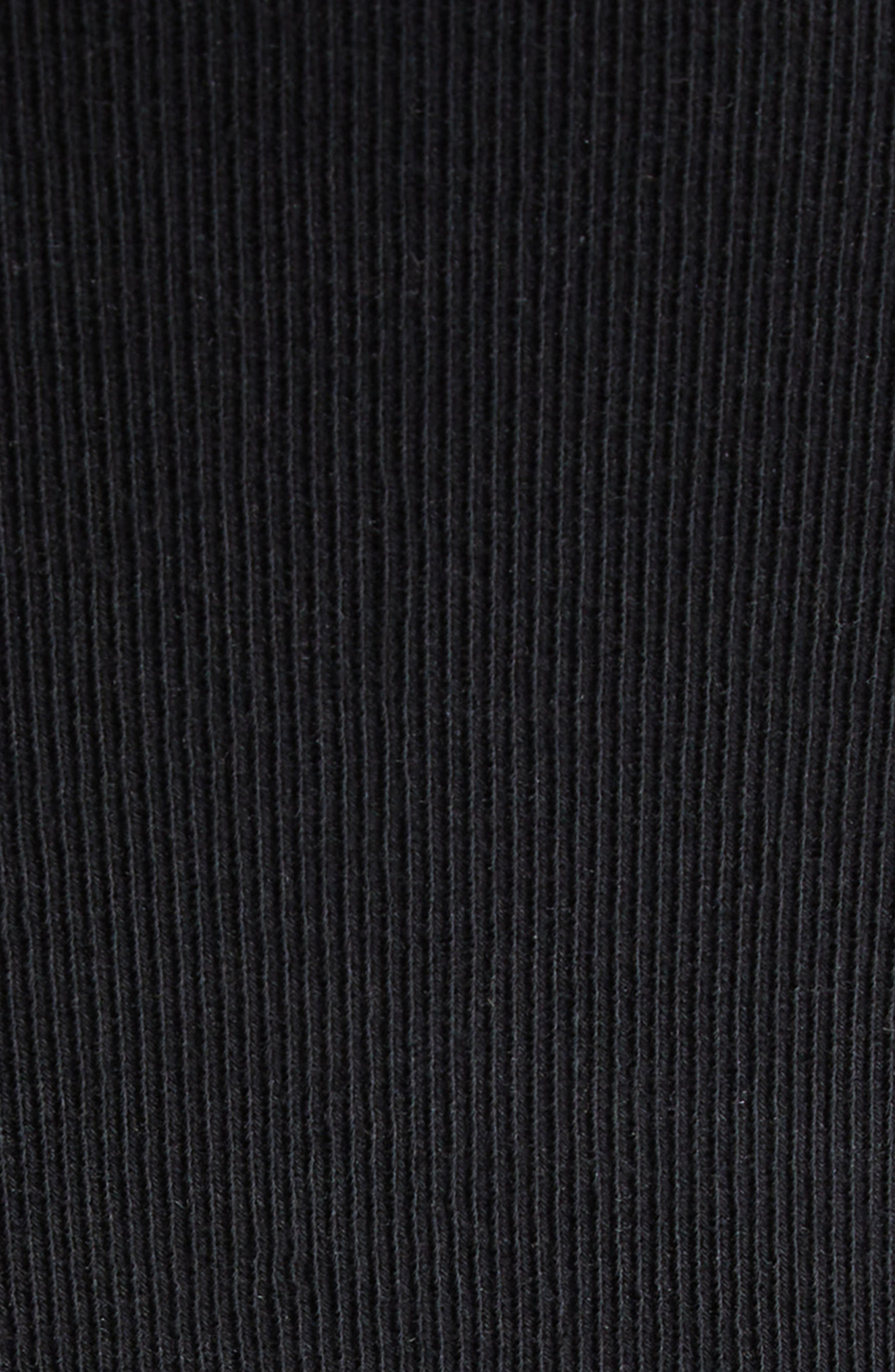 Alexander Wang Deconstructed Rib Cotton Tank Minidress in Black at Nordstrom - 6