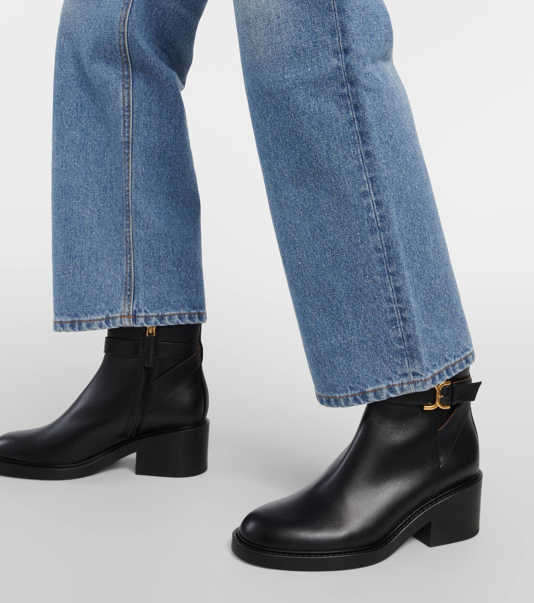 High-rise straight jeans - 5