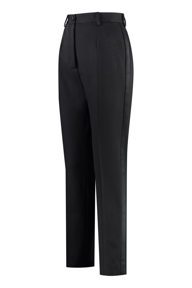 DOLCE & GABBANA WOOL GABARDINE TROUSERS - 2