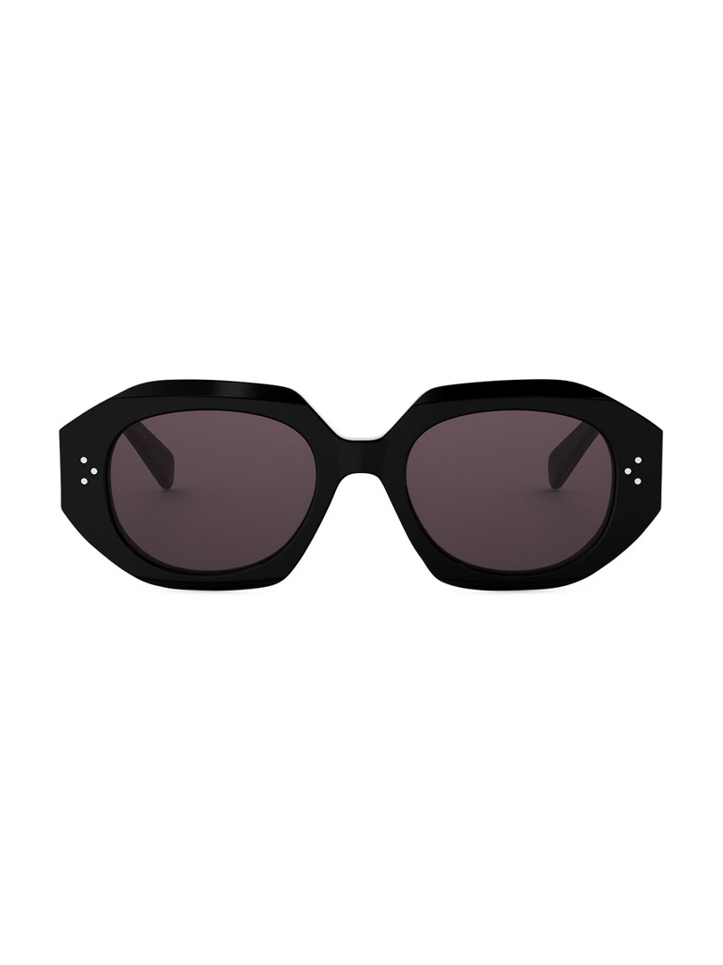 Women's 3 Dot 52MM Geometric Sunglasses - Black - 1