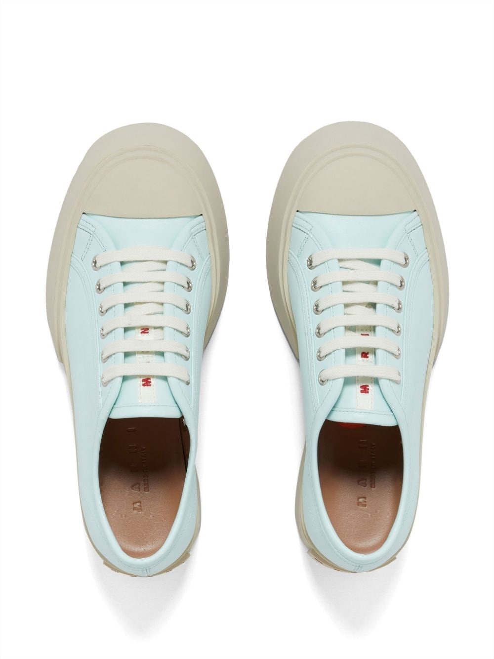 lace-up low-top sneakers - 4