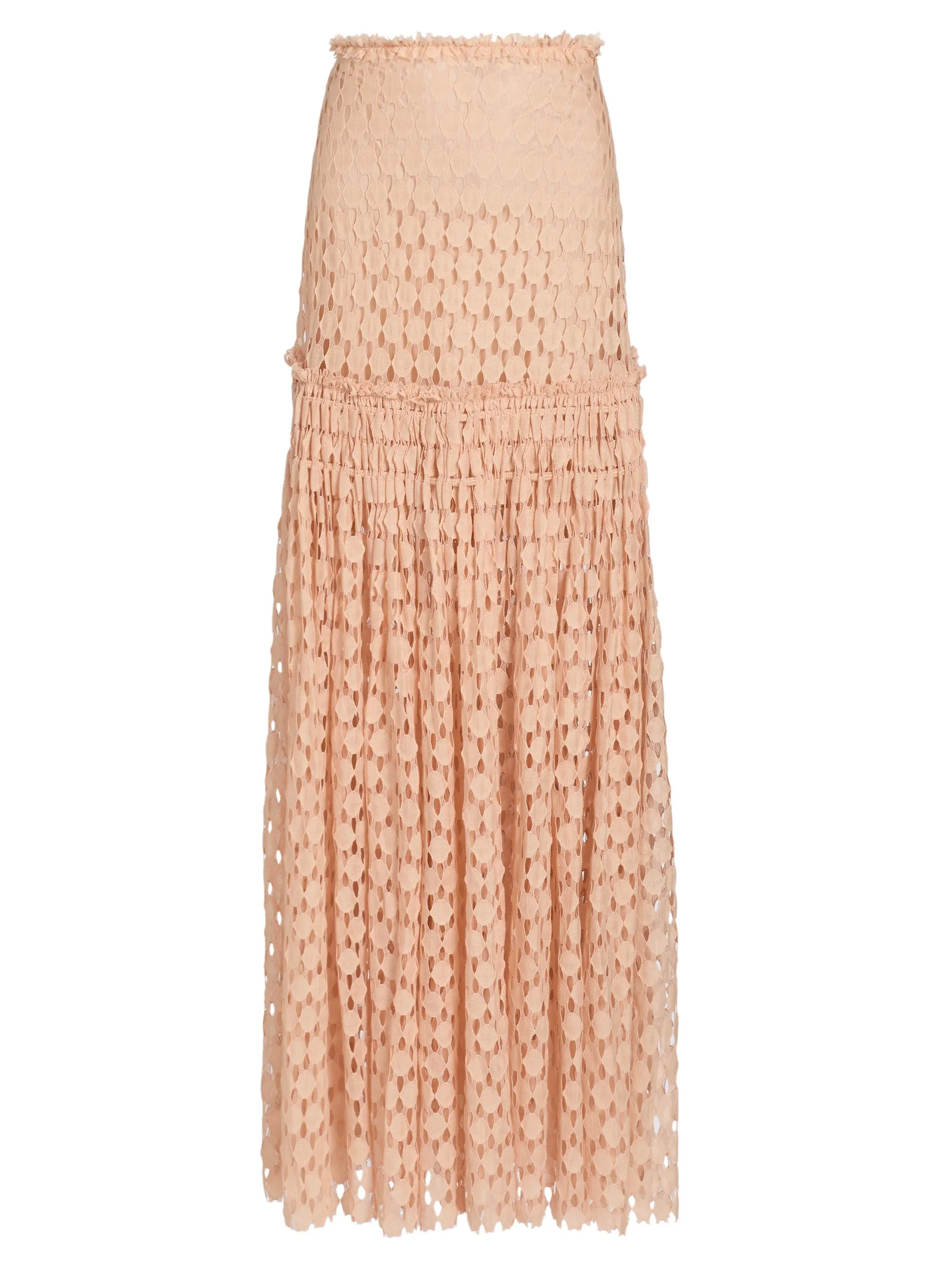 Women's Aris Eyelet Maxi Skirt - Blush - 1