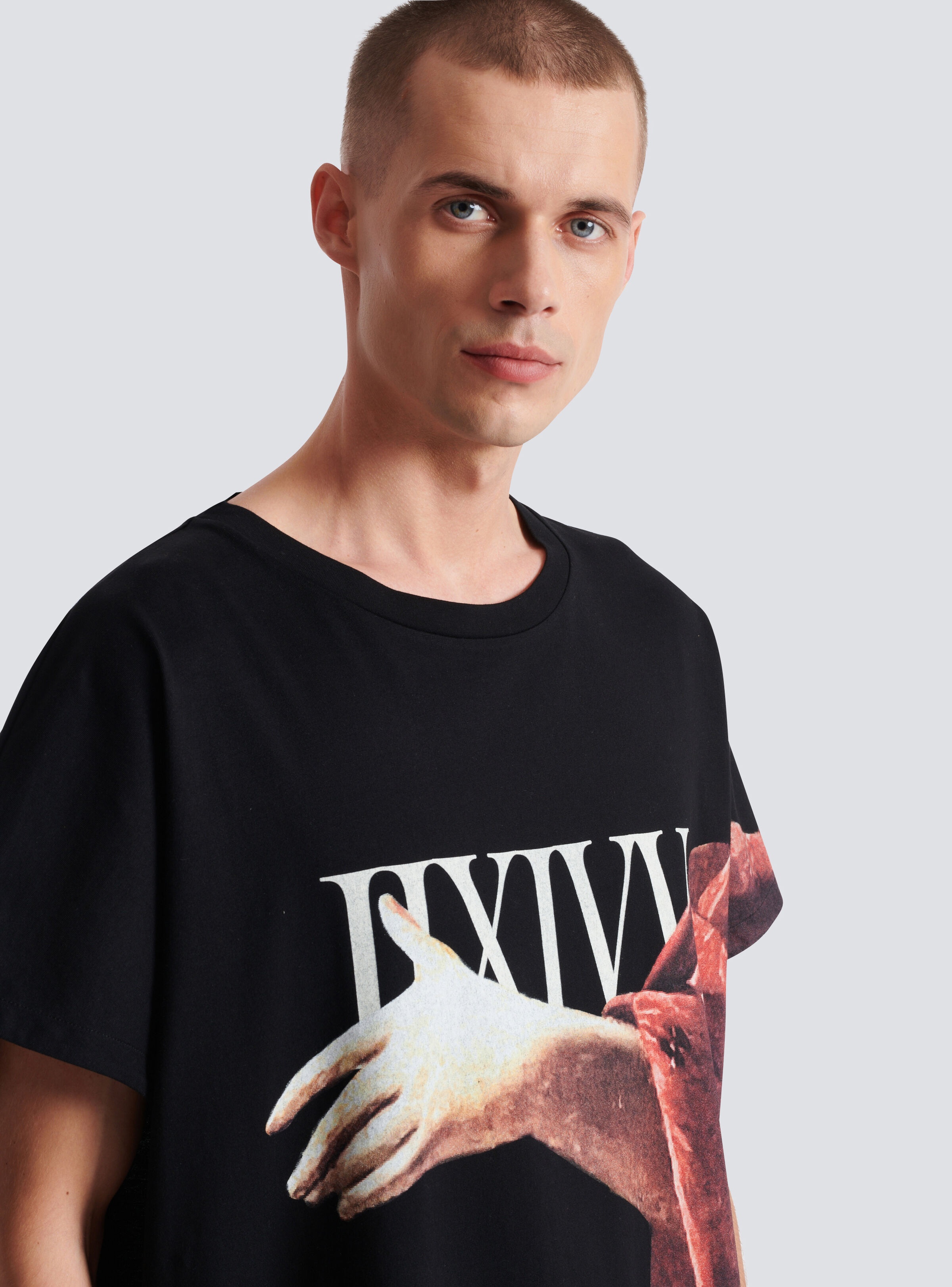 Boxy fit statue print T-shirt - 6