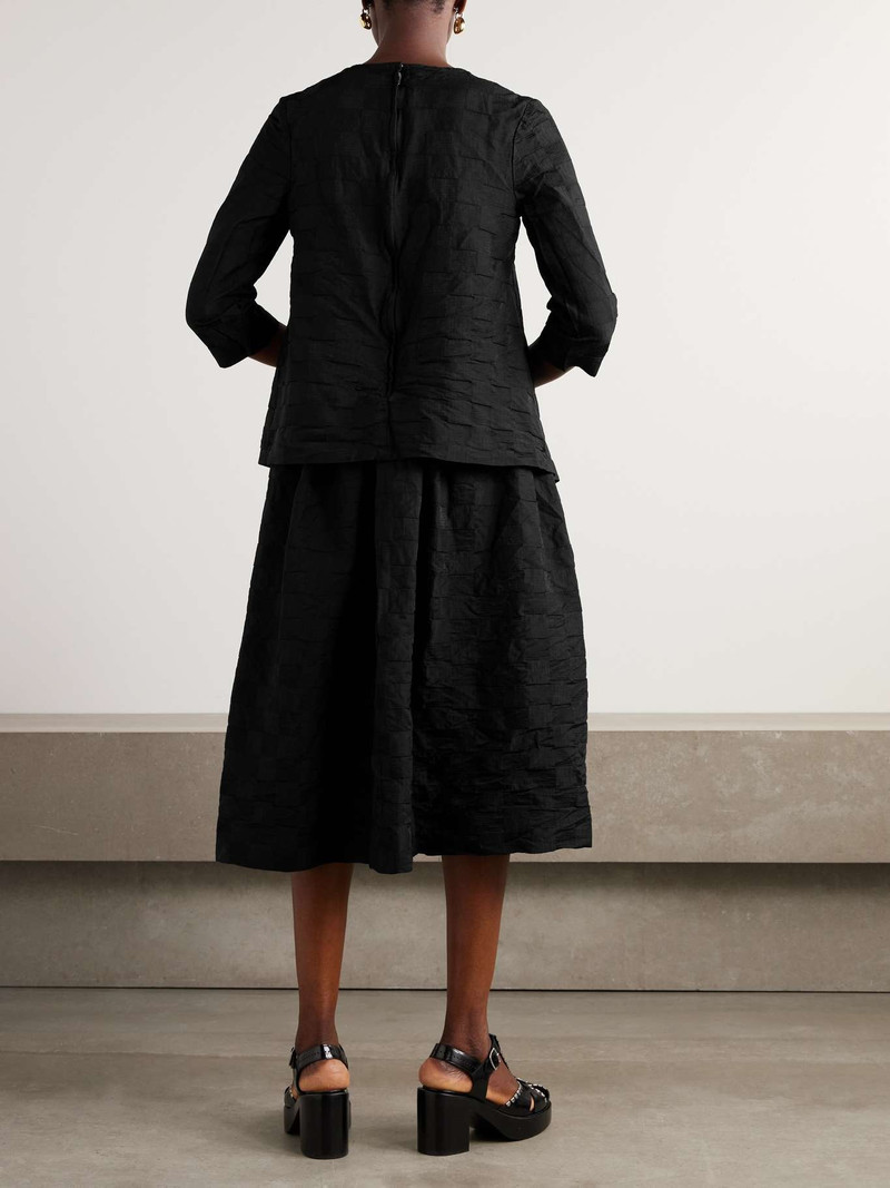 Jacquard midi dress Black 3