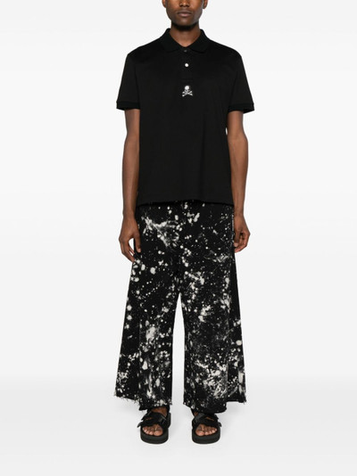 mastermind JAPAN Skull-patch cotton polo shirt outlook