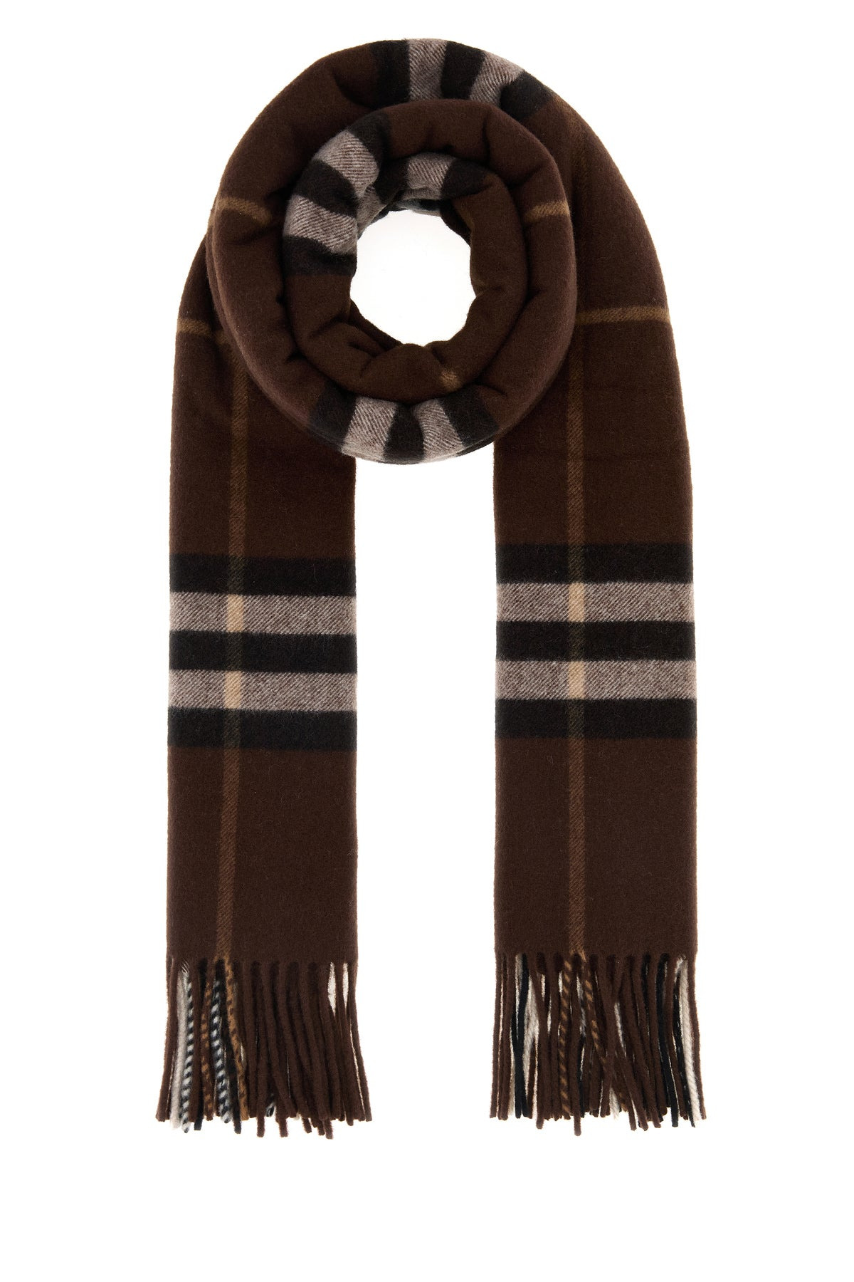 Embroidered cashmere scarf - 1
