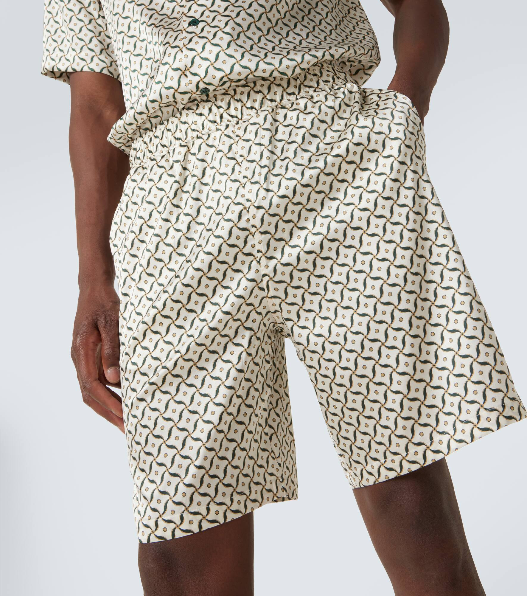 Palma printed silk-blend shorts - 5