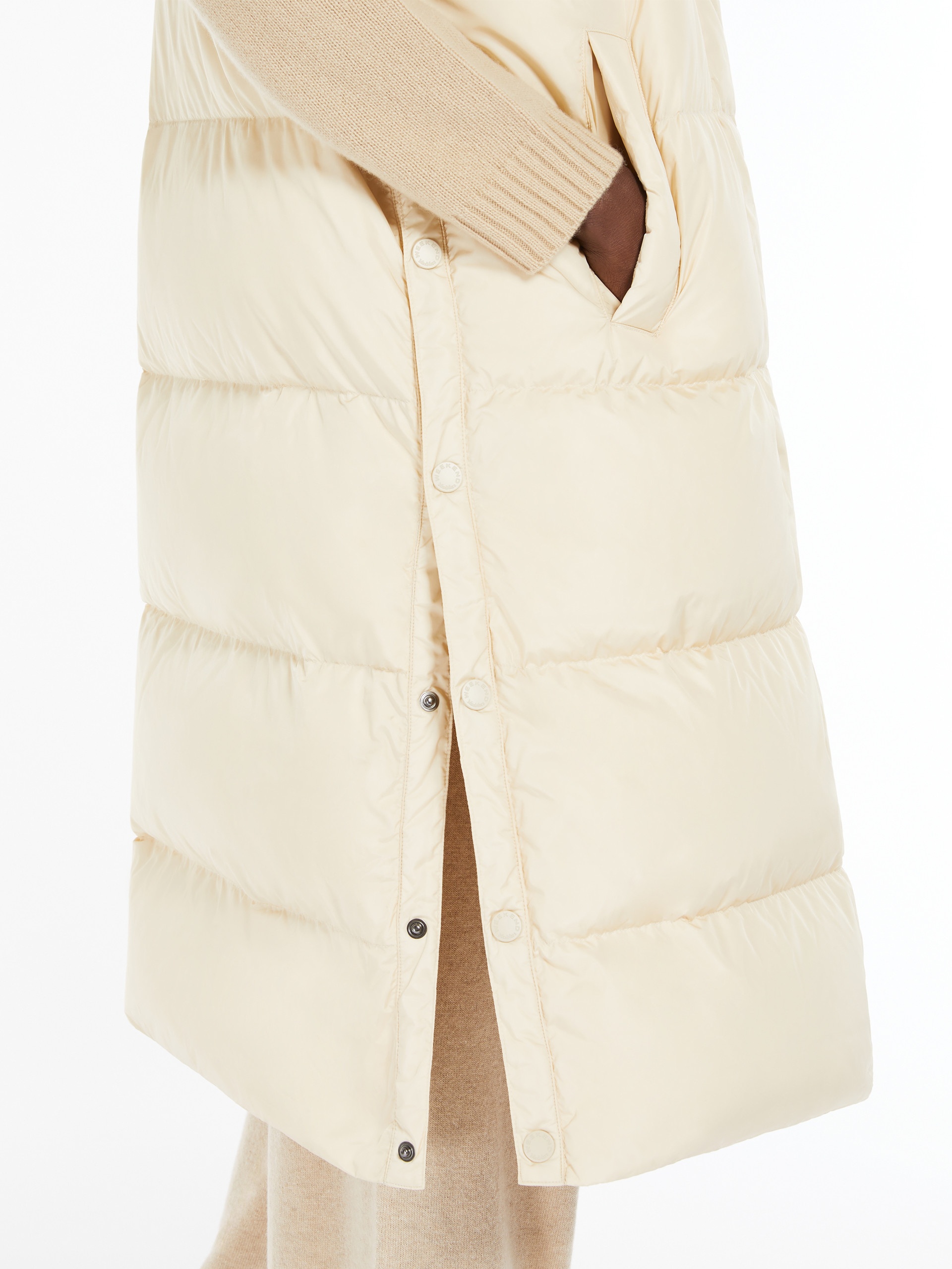 ZIMINO Long water-repellent taffeta gilet - 5