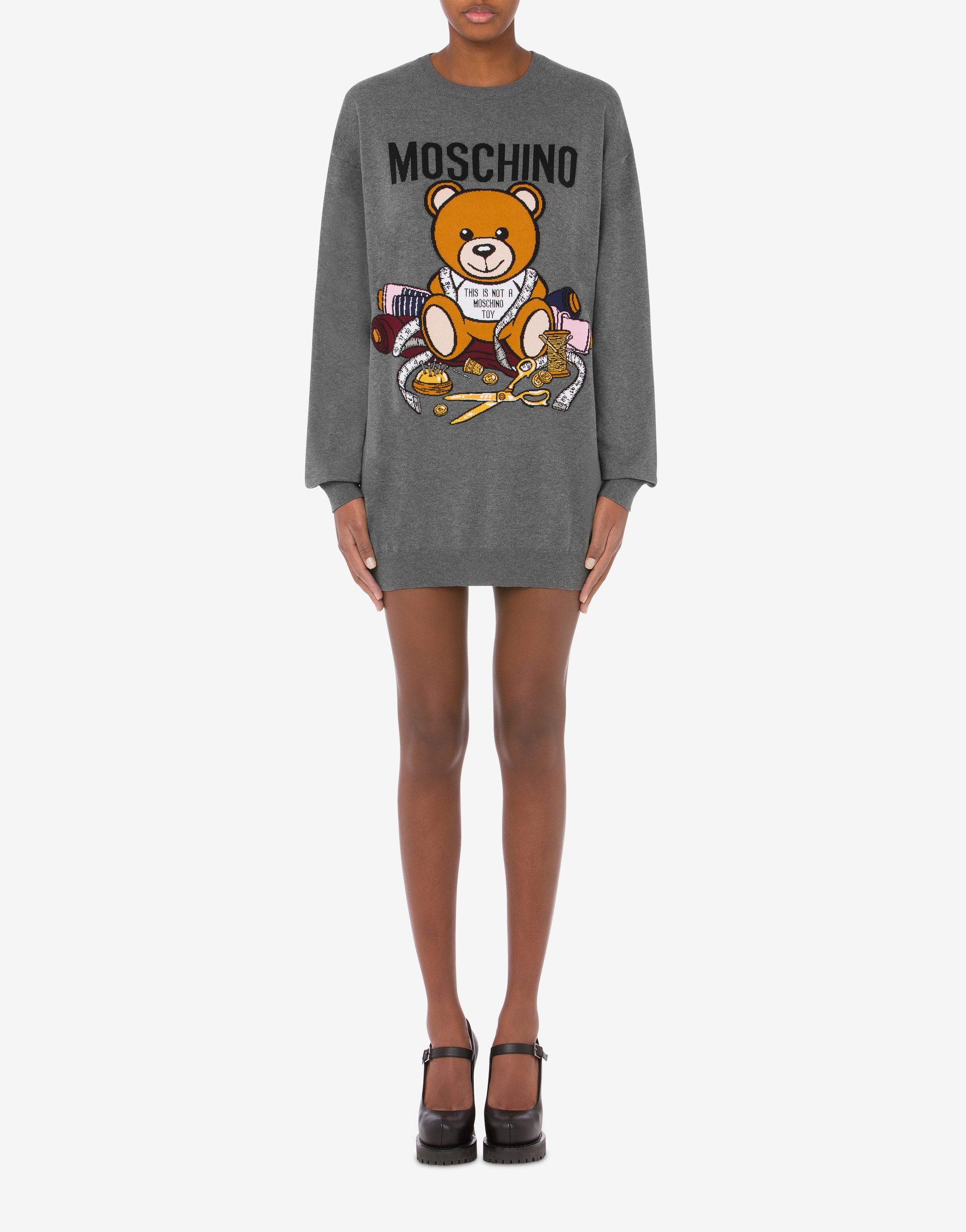 SARTORIAL TEDDY BEAR KNIT DRESS - 2