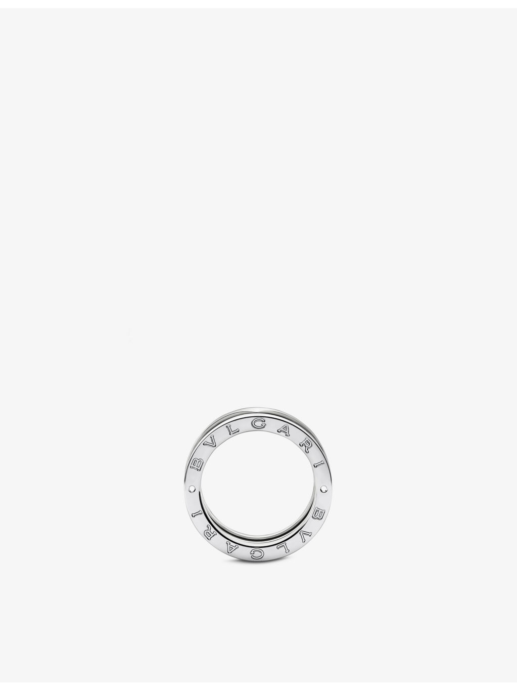 B.zero1 18ct white gold three-band ring - 4