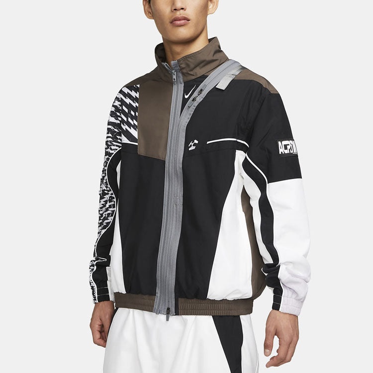 Men's Nike x ACRONYM Crossover Mesh Sports Jacket Asia Edition Brown CZ4669-100 - 3