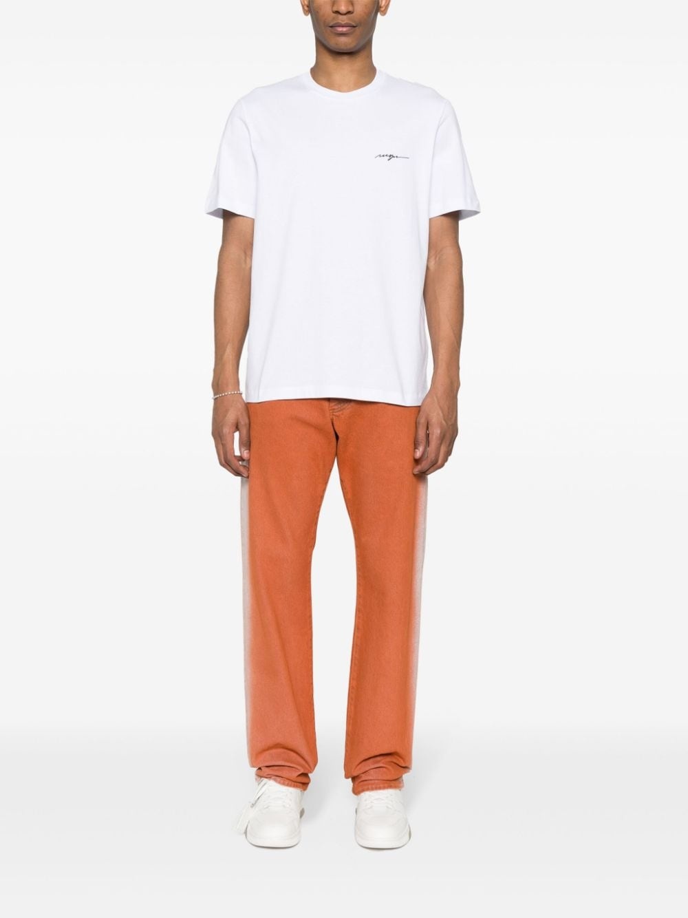 embroidered-logo cotton T-shirt - 2