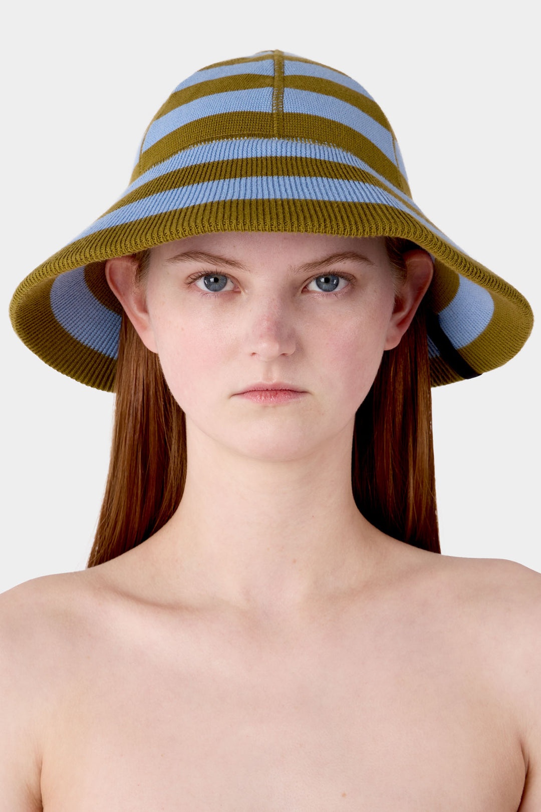 MAGLIAUNITA BUCKET HAT / green and blue stripes - 3