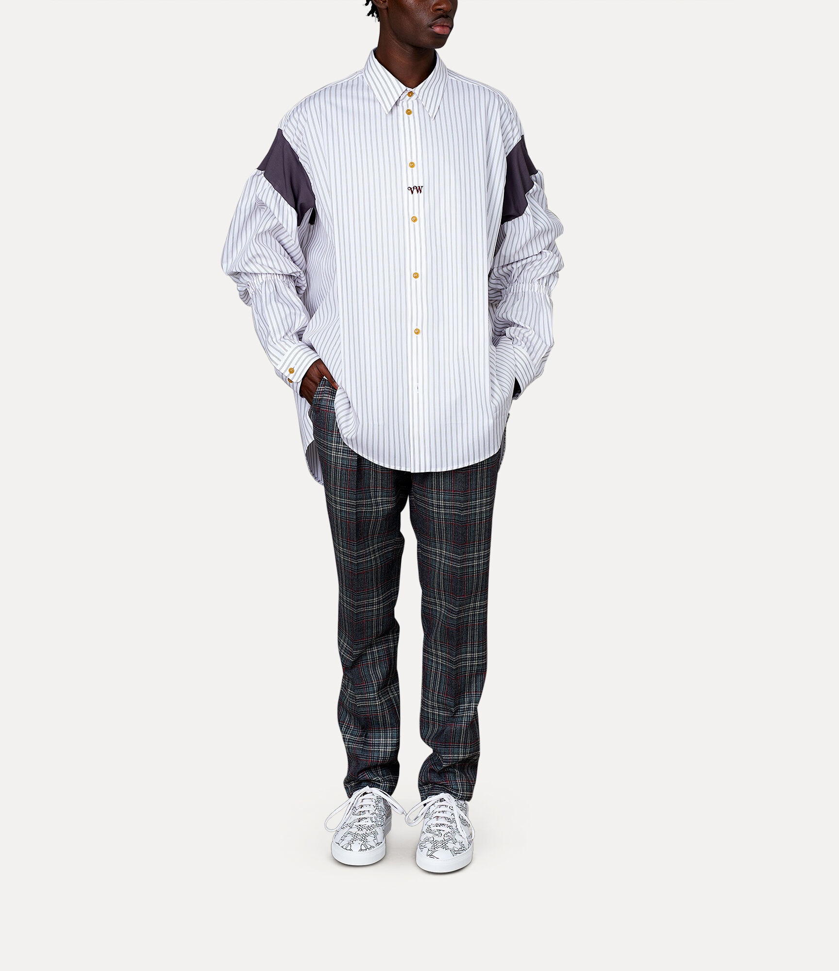 STRIPPED OVERSIZE SHIRT - 2