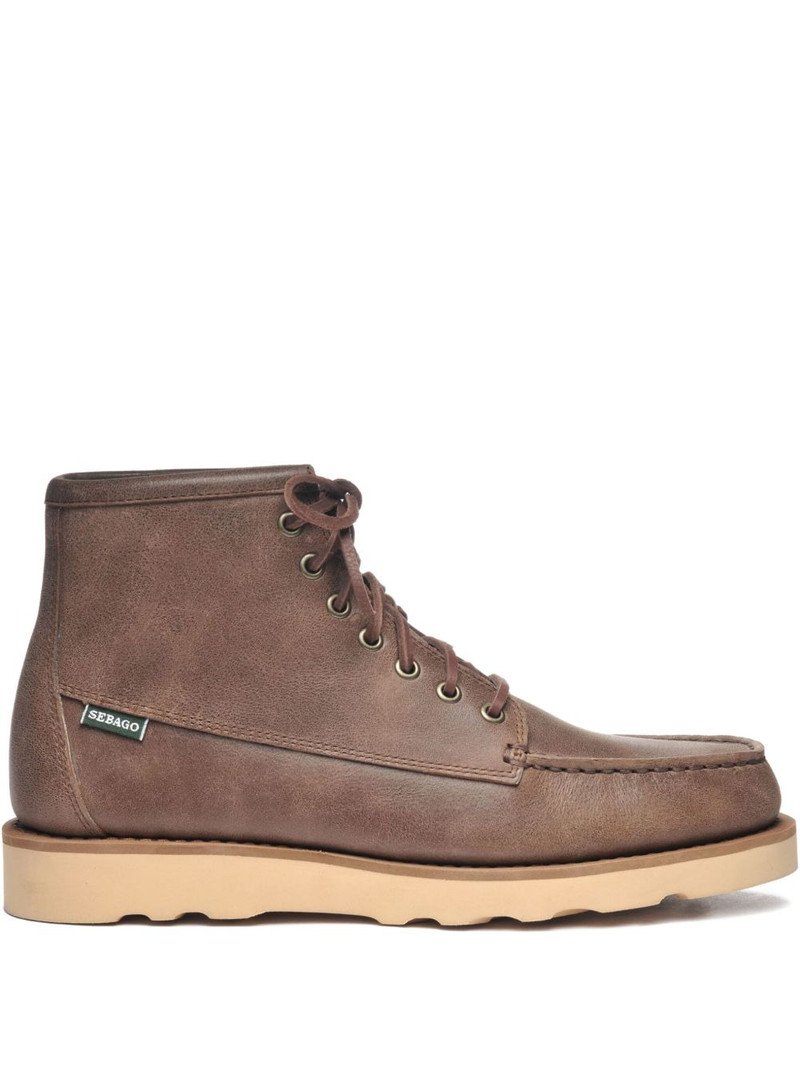 lace-up leather boots 1