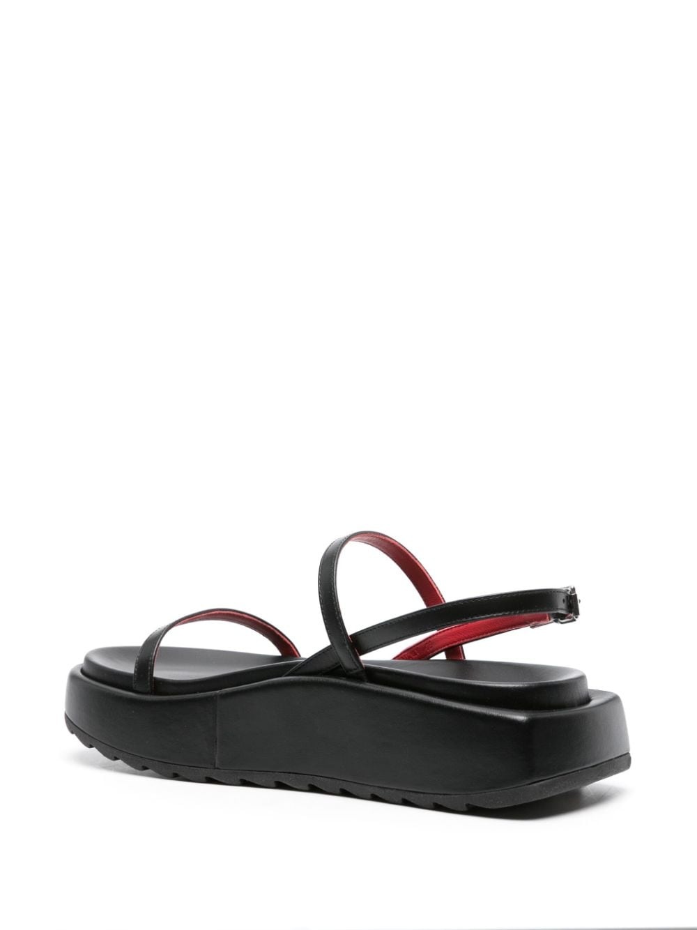 chunky-sole leather sandals - 3